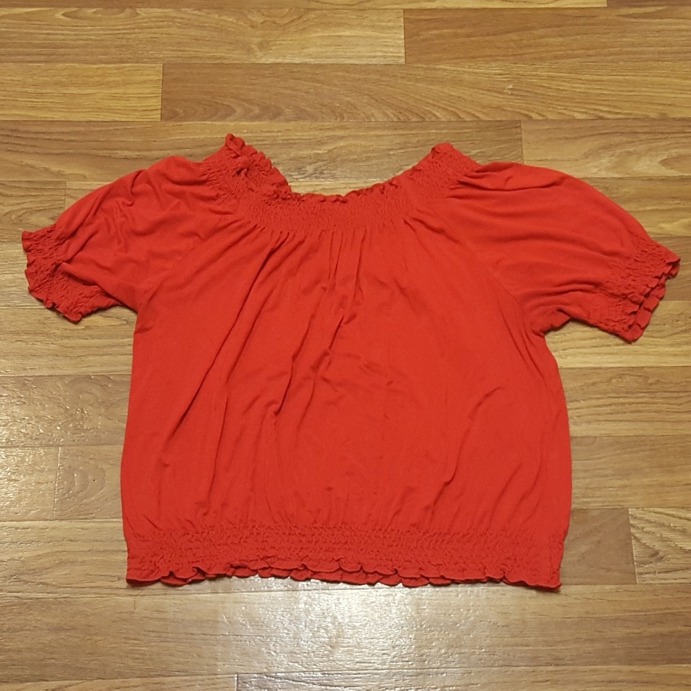 Karen Kane 1X Plus Size frilled collar blouse top